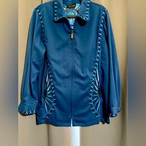 Vintage Bob Mackie track suit size large wearable art!